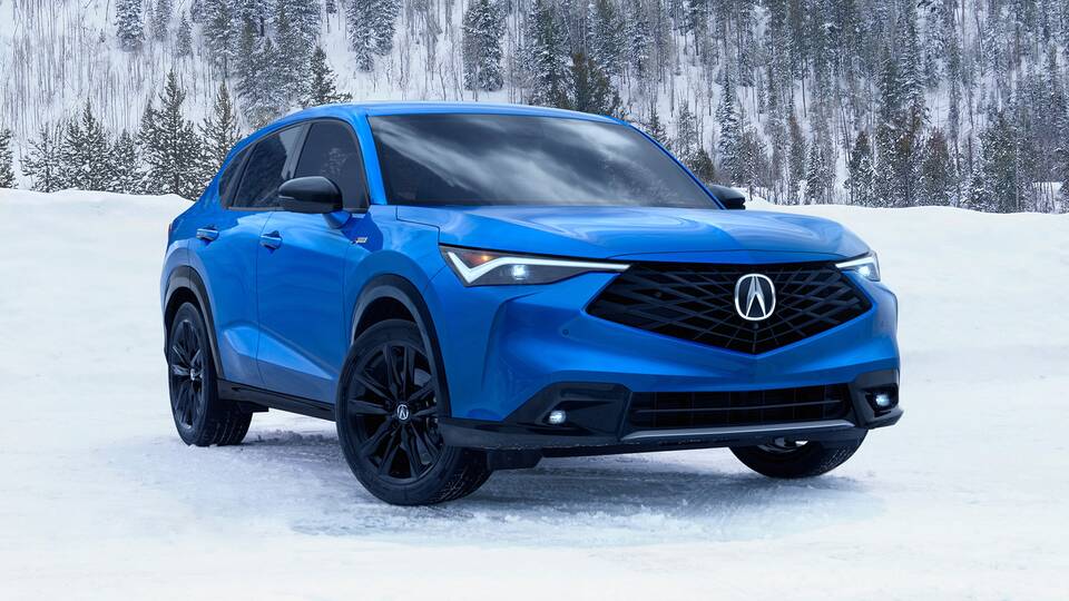 2026 Acura ADX parked in the snow