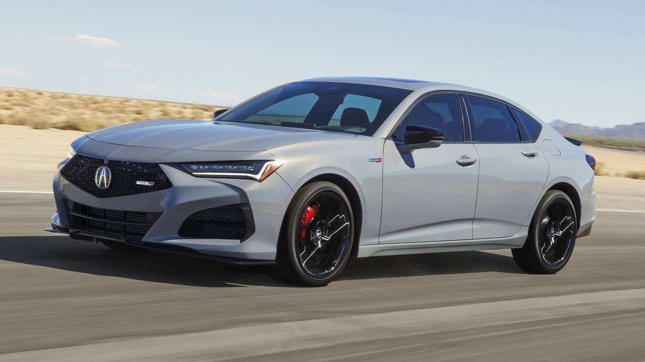2025 Acura TLX Type S driving front view