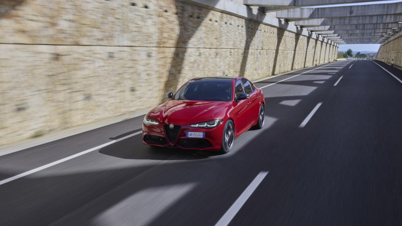 2024 Alfa Romeo Giulia on the road