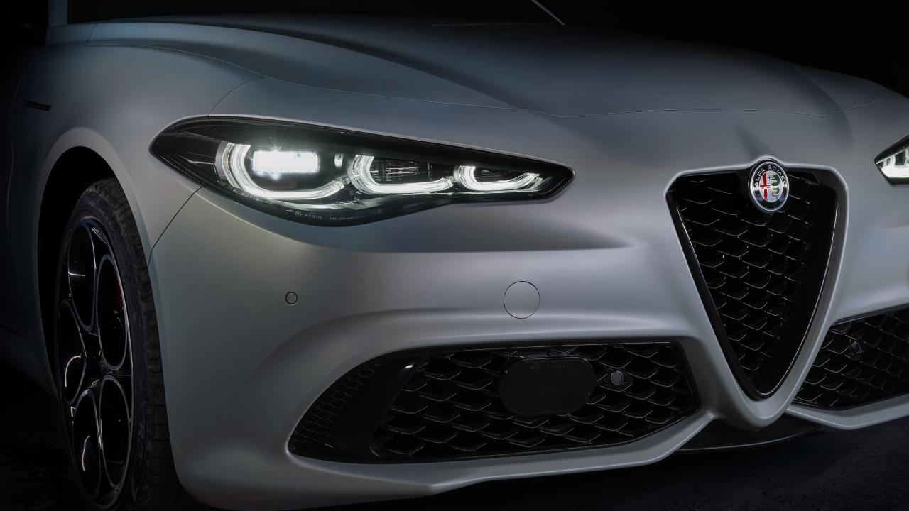 2025 Alfa Romeo Giulia headlight grille detail