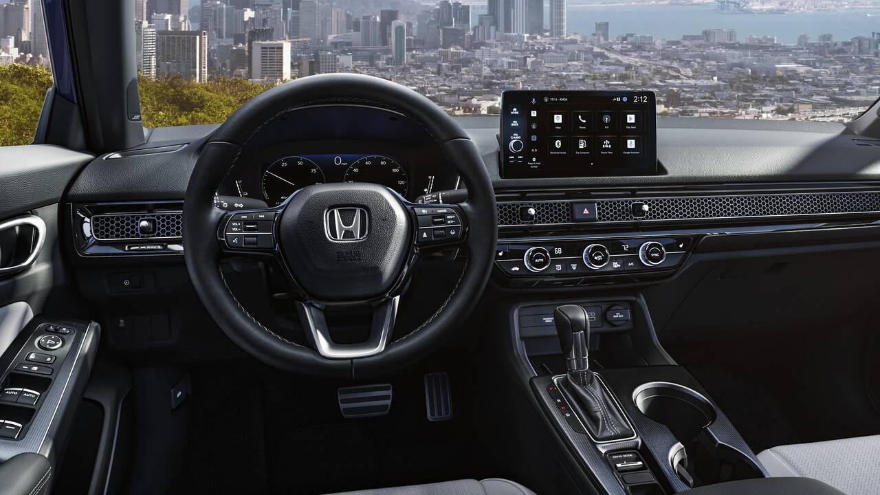 2025 Honda Civic Hybrid Sport Touring front interior - dashboard