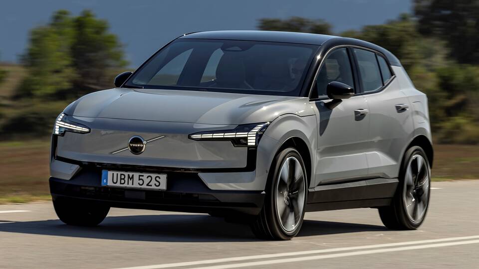 2025 Volvo EX30 driving front view