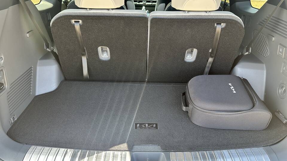 2025 Kia EV9 rear cargo space