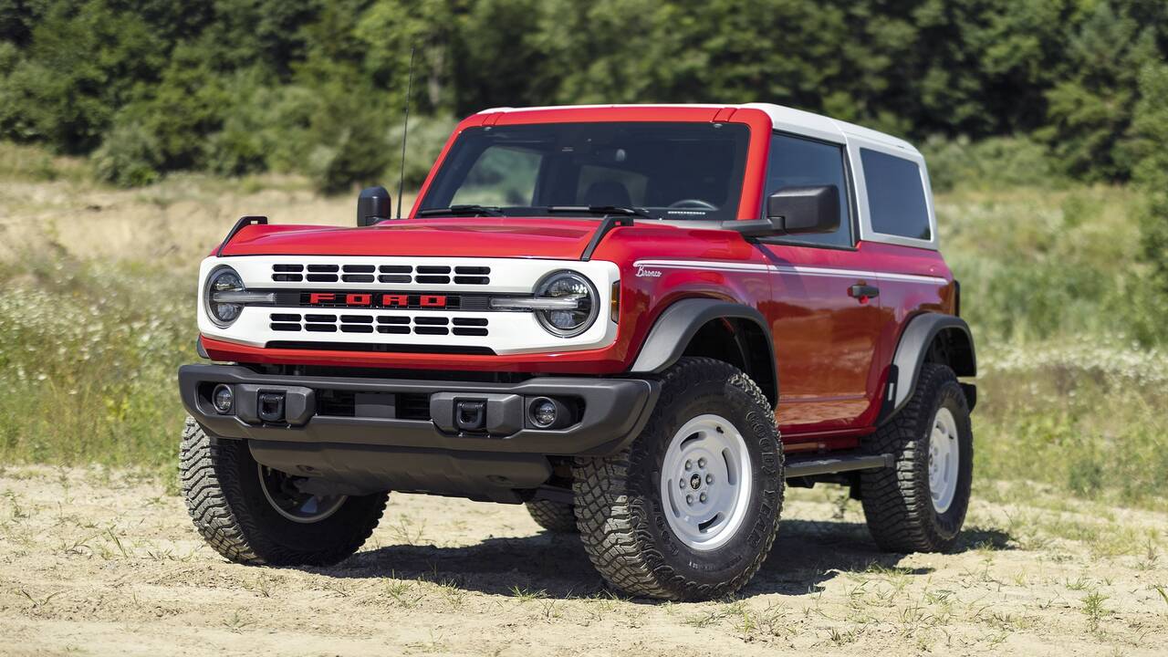 2024 Ford Bronco Heritage Edition parked front view