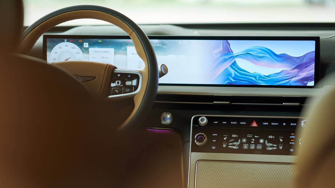 2025 Genesis GV80 dashboard - infotainment screen