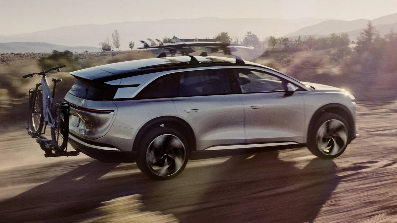 2026 Lucid Gravity driving side view