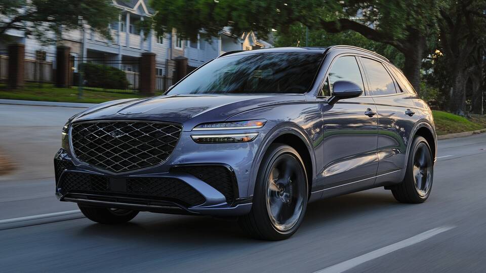 2026 Genesis GV70 driving front view