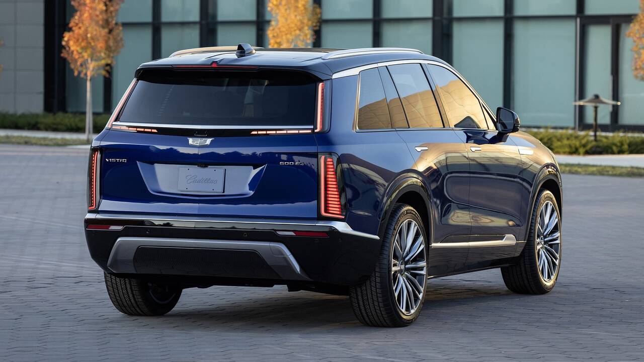 2026 Cadillac Vistiq parked rear view