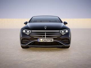 2025 Mercedes-Benz EQS parked head-on