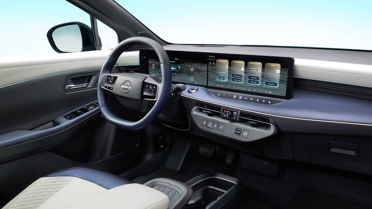 2026 Nissan Leaf front interior dashboard