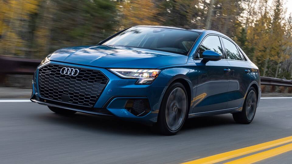 2024 Audi A3 driving front side view