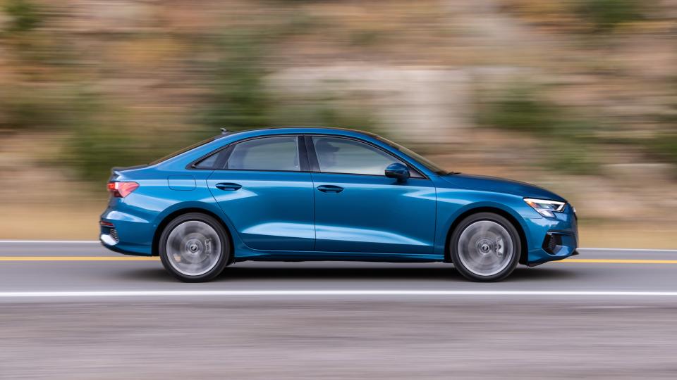 2024 Audi A3 driving in profile