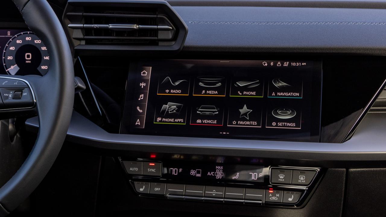 2024 Audi A3 touchscreen technology interface