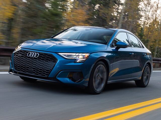 2024 Audi A3 driving front side view