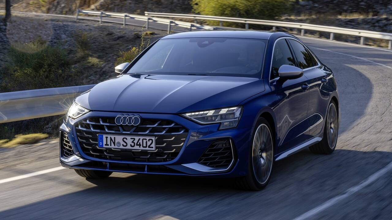 2025 Audi S3 driving front view
