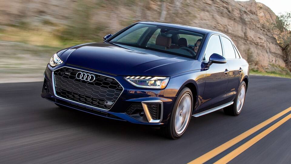 2025 Audi A4 driving front view