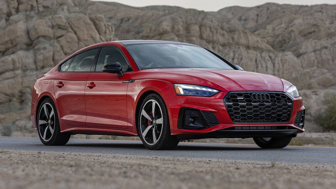 2025 Audi A5 Sportback S Line parked front view