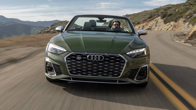 2024 Audi S5 Cabriolet driving front view