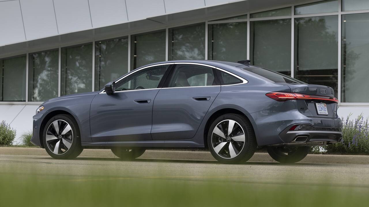 2025 Audi A5 parked rear view