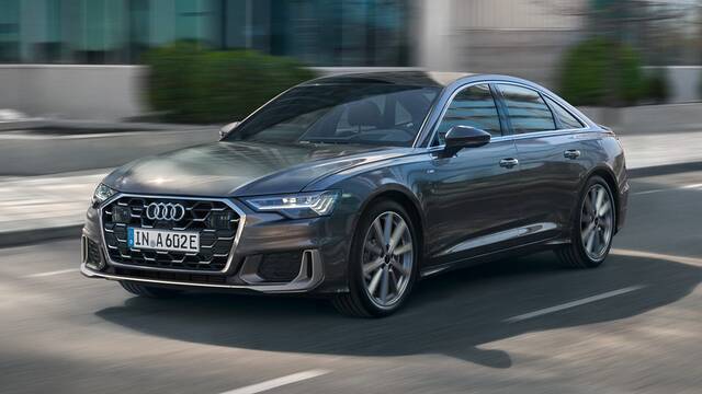 2025 Audi A6 55 TFSI driving front view