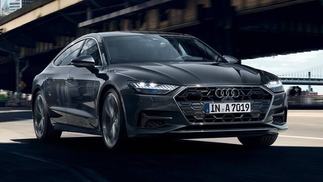 2025 Audi A7 driving front view