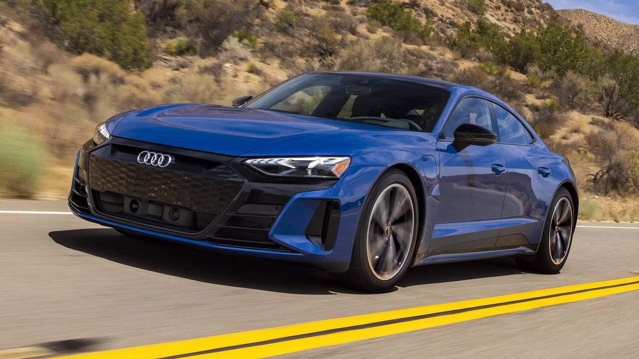 2024 Audi e-tron GT driving front view