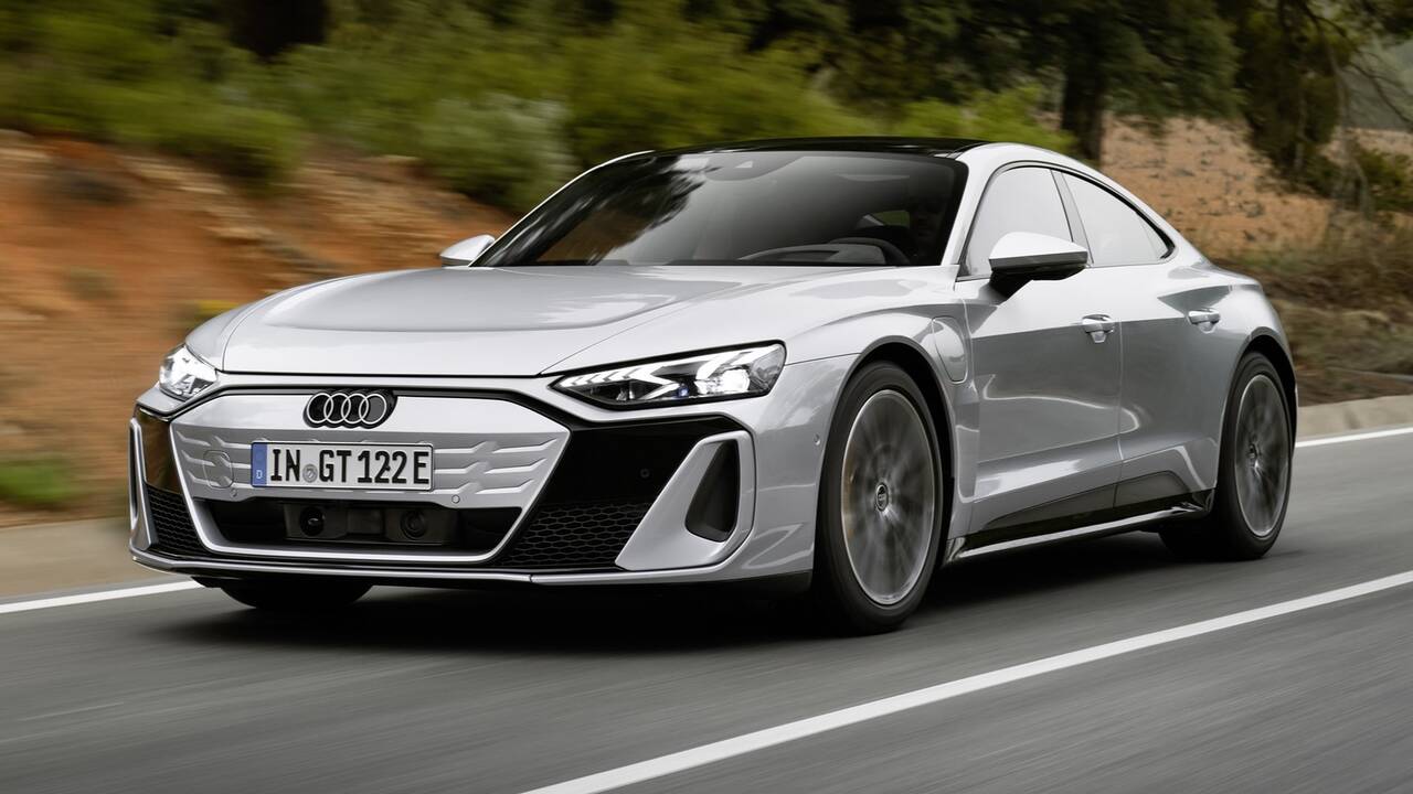 2025 Audi e-tron GT driving front view