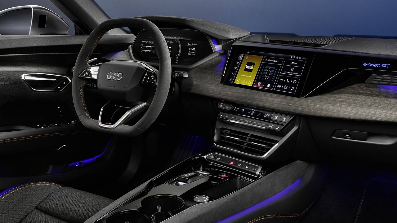 2025 Audi S e-tron GT front interior - dashboard