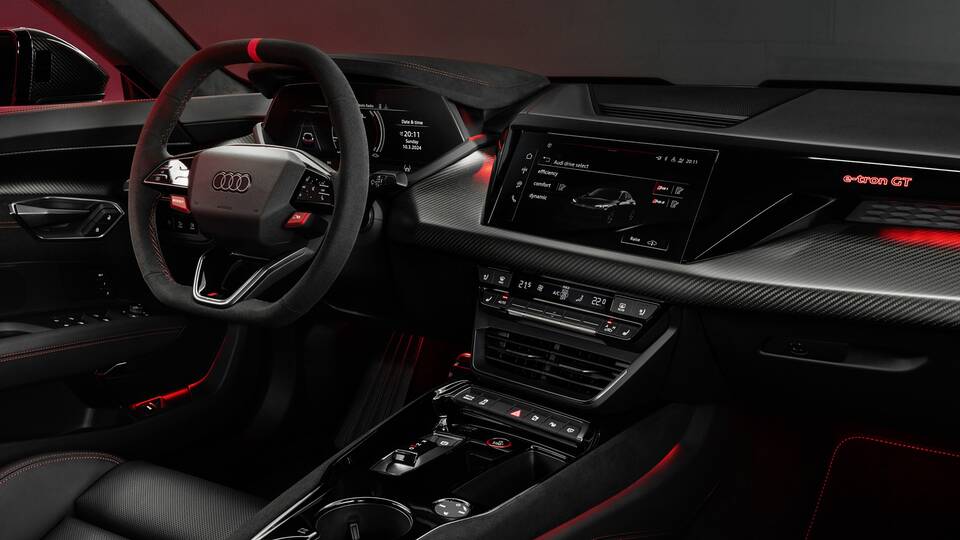 2025 Audi RS e-tron GT front interior - dashboard