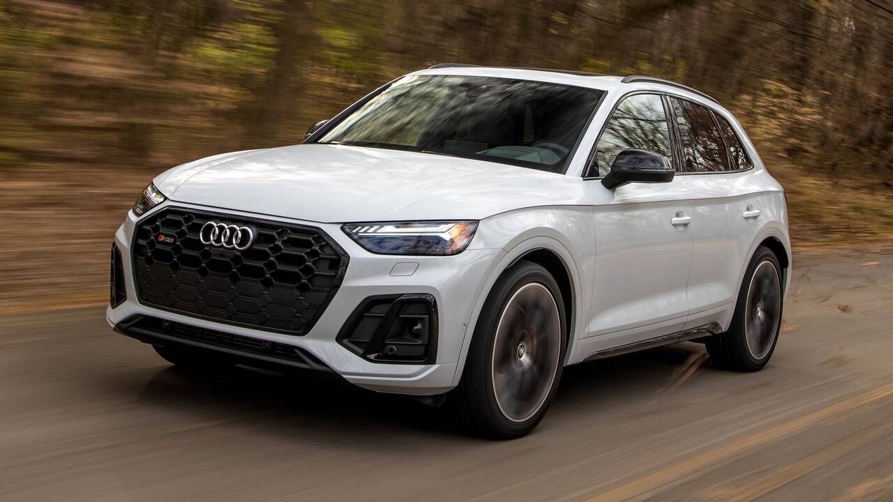2024 Audi SQ5 driving front view