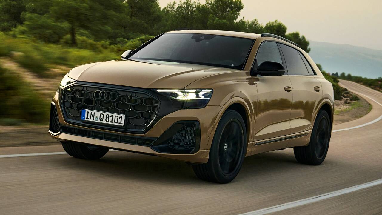 2024 Audi Q8 driving front view