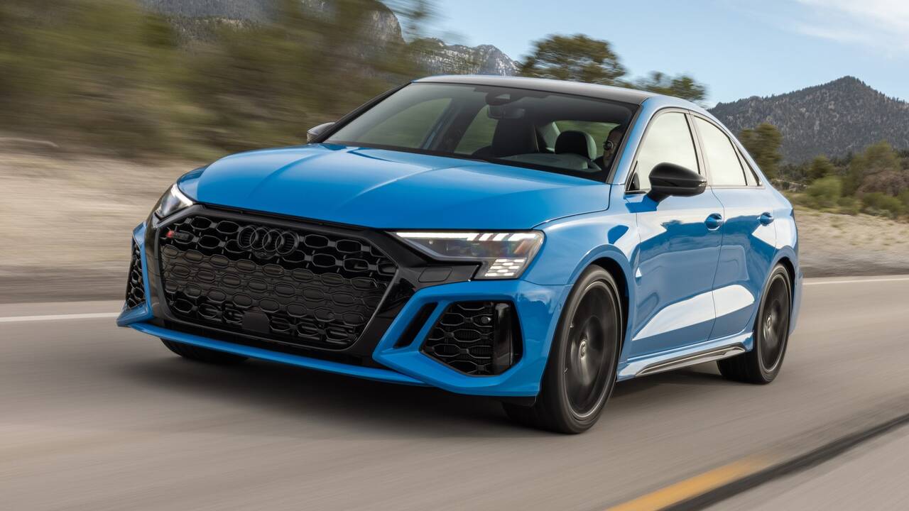 2024 Audi RS 3 driving front view