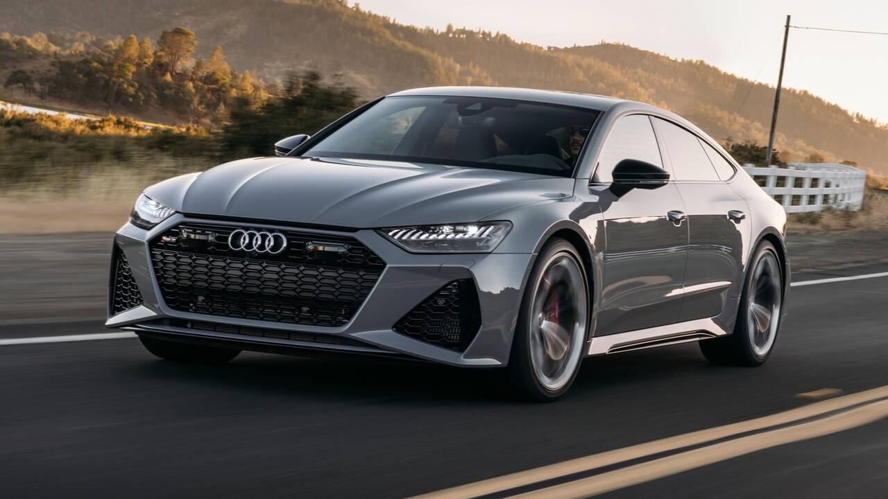 2025 Audi RS 7 driving front view
