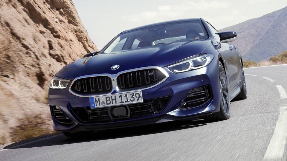 2024 BMW 8 Series Gran Coupe driving front view