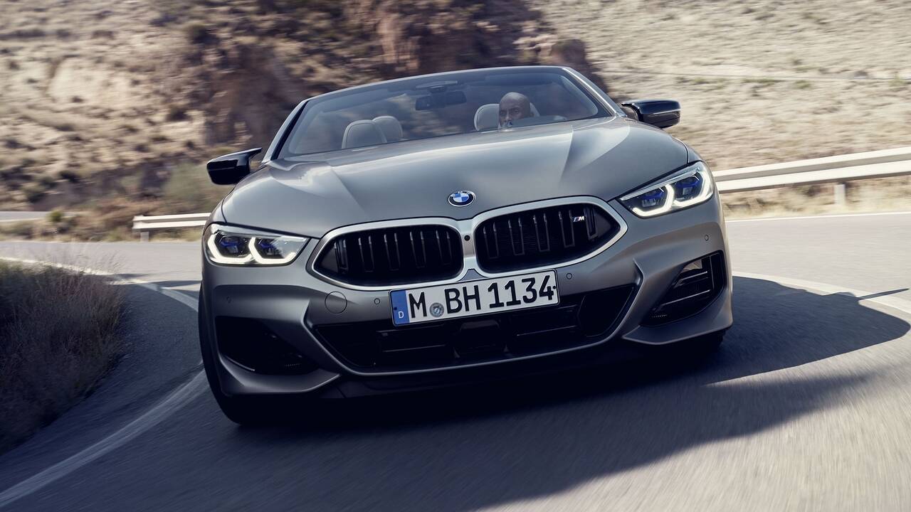 2025 BMW M850i xDrive Convertible driving front view