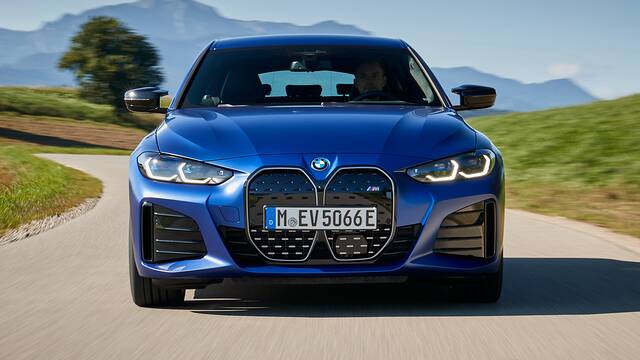 2024 BMW i4 M50 driving front view