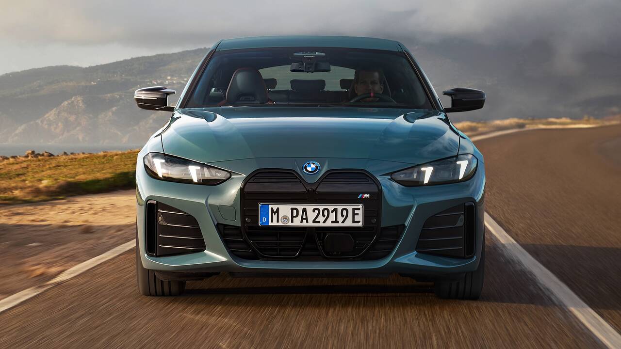 2025 BMW i4 M50 driving front view