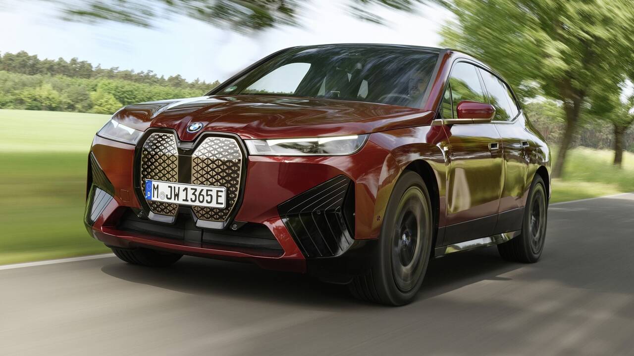 2025 BMW iX M60 driving front view