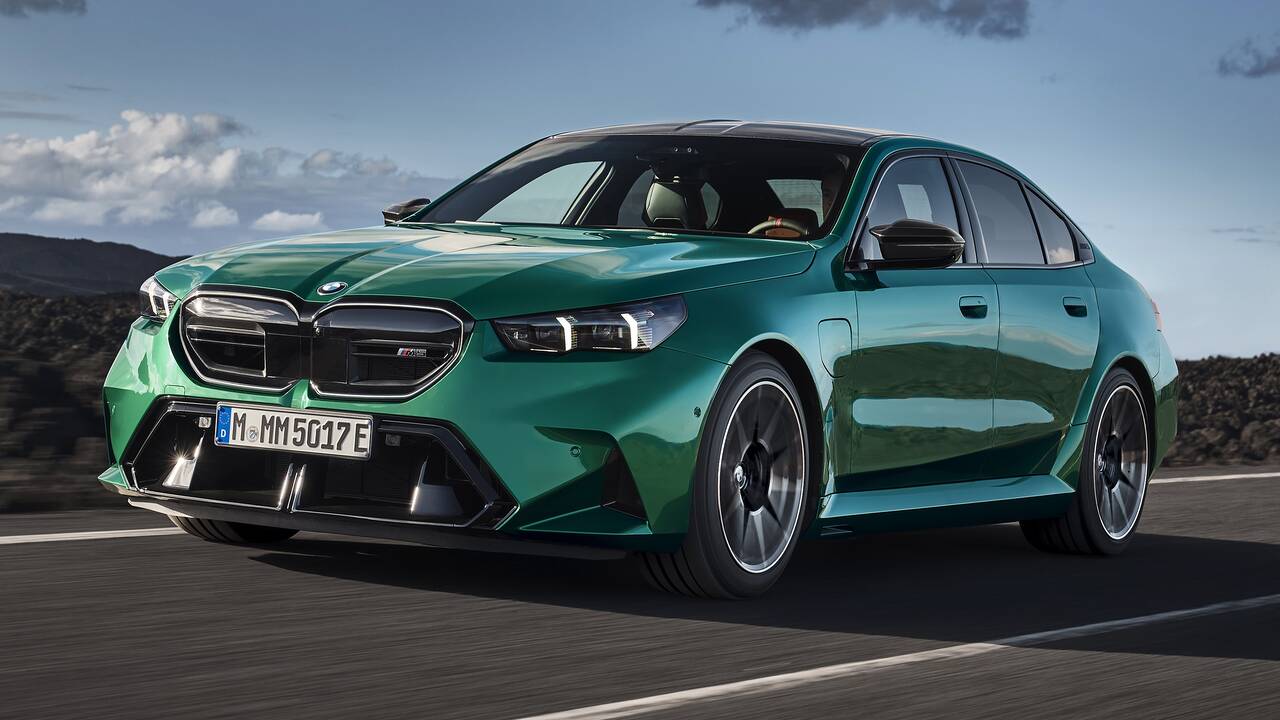 2025 BMW M5 driving front view
