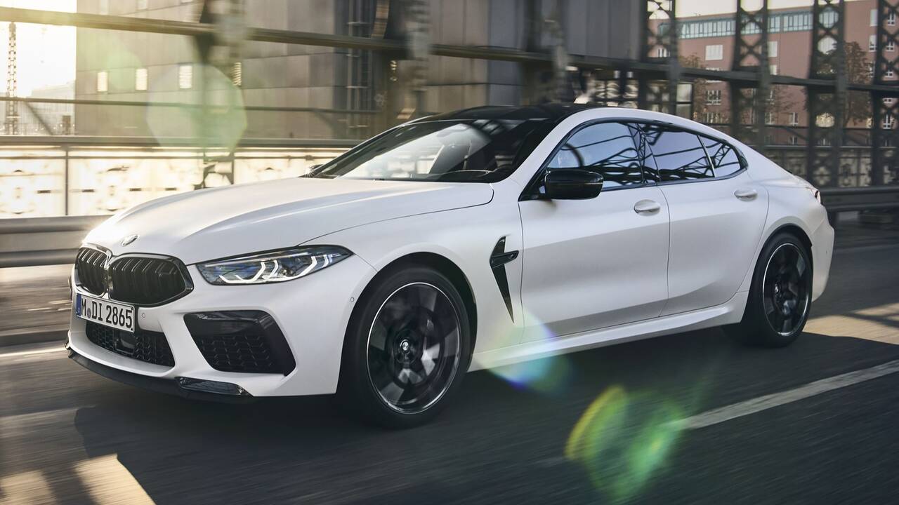 2024 BMW M8 Gran Coupe driving front view