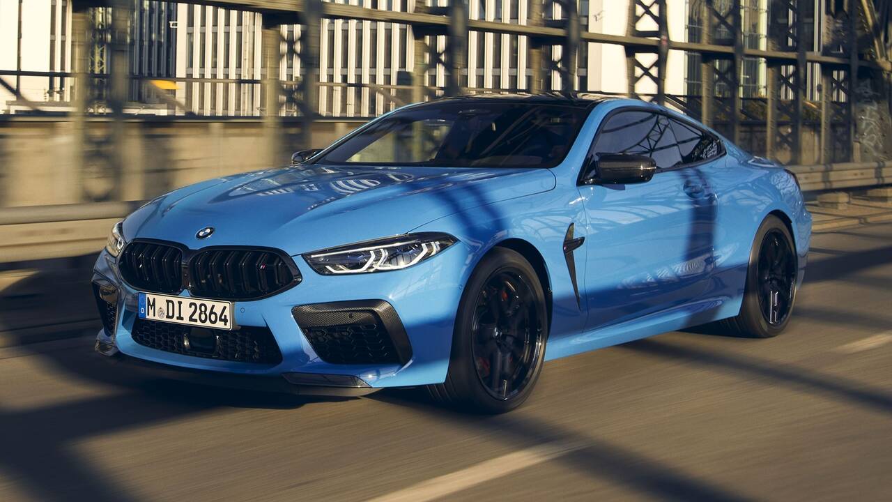 2024 BMW M8 Coupe driving front view
