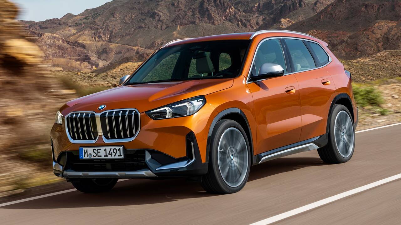 2025 BMW X1 driving front view