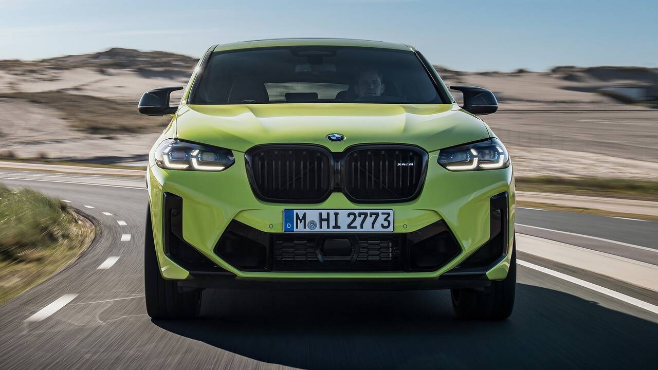 2025 BMW X4 M driving front view