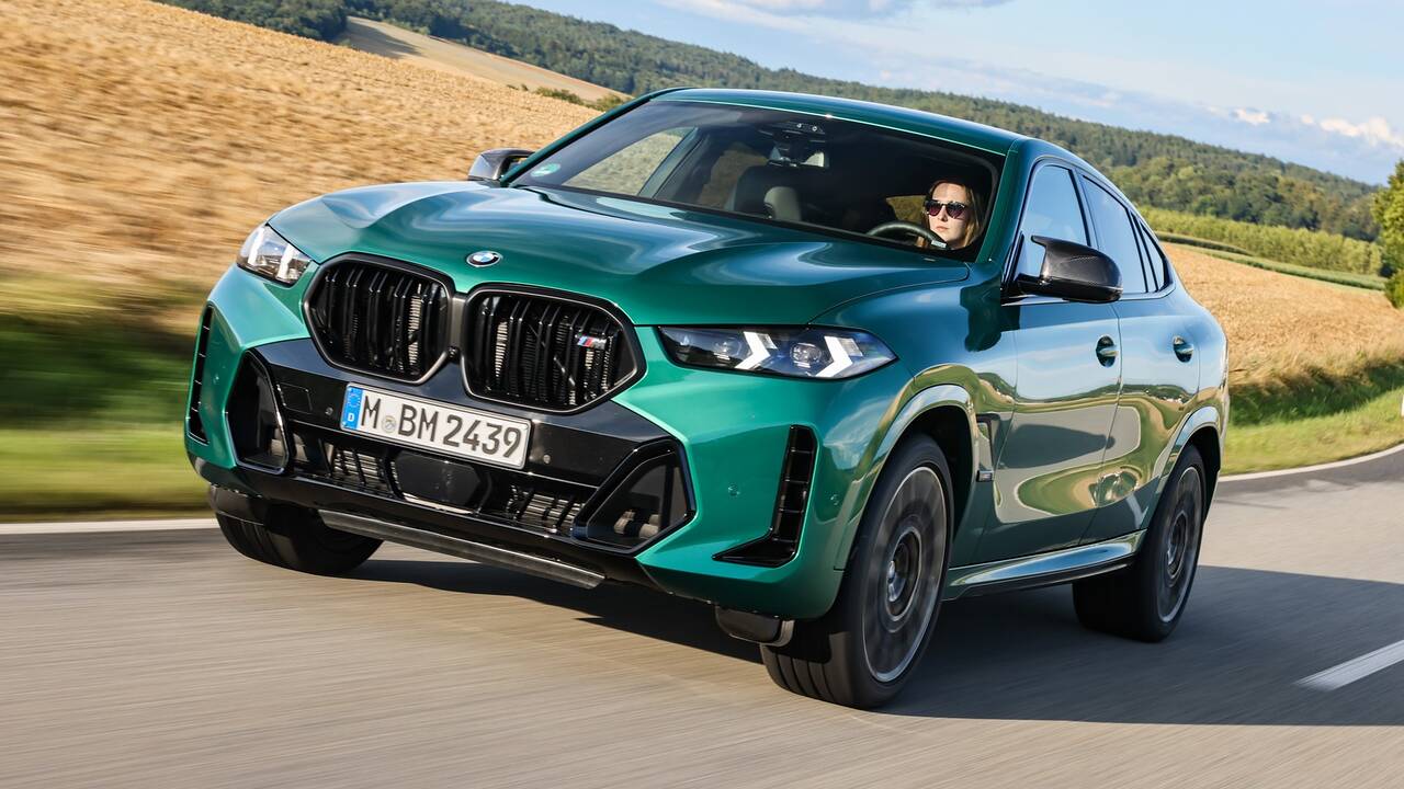 2024 BMW X6 M60i driving front view