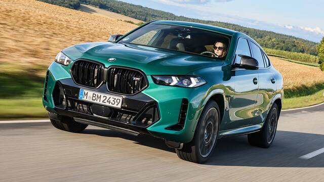 2024 BMW X6 M60i driving front view
