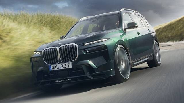 2024 BMW Alpina XB7 driving front view