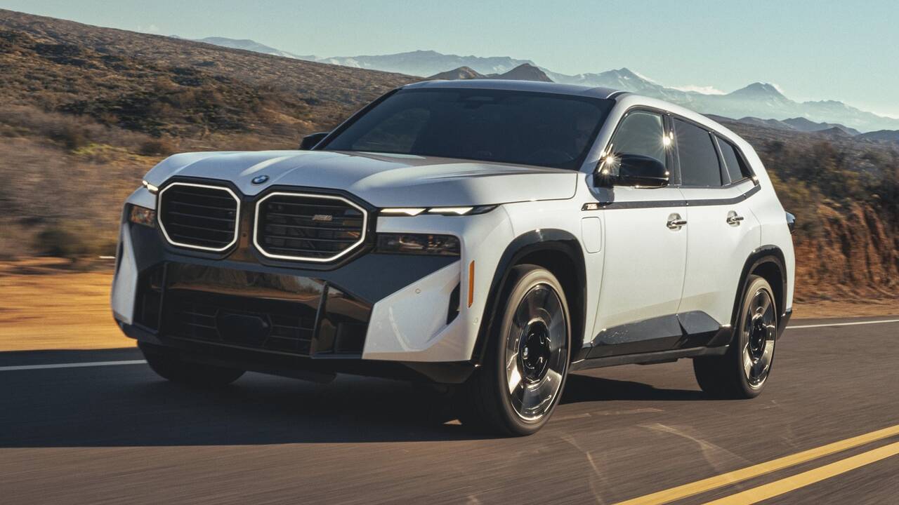 2024 BMW XM driving front view