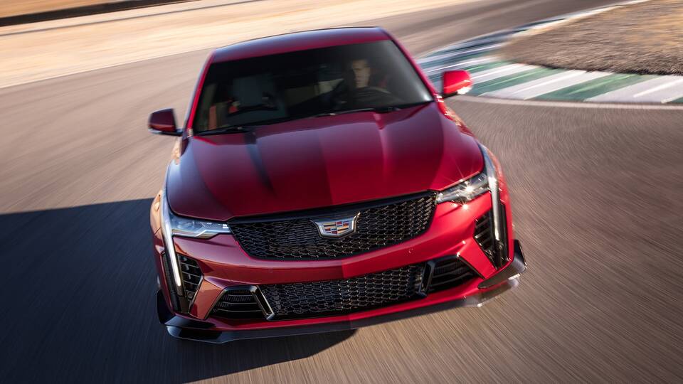 2024 Cadillac CT4-V Blackwing driving front view