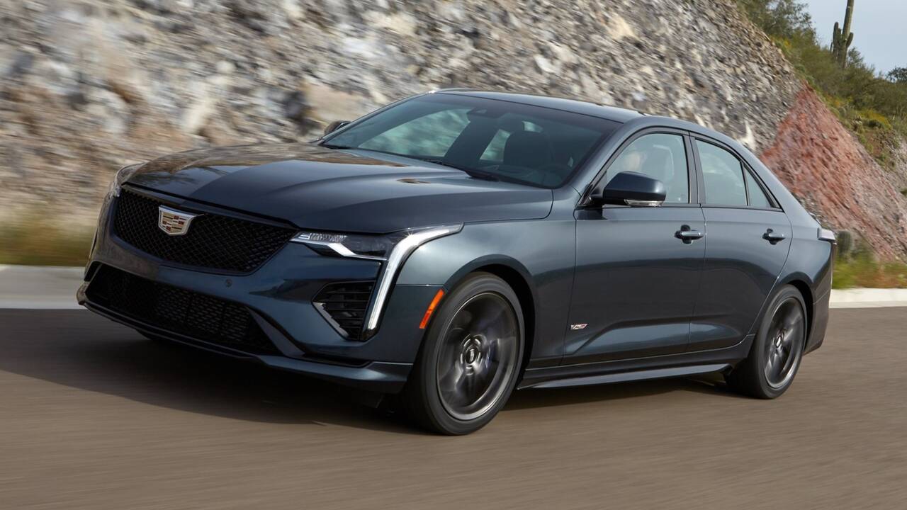 2024 Cadillac CT4 driving front view