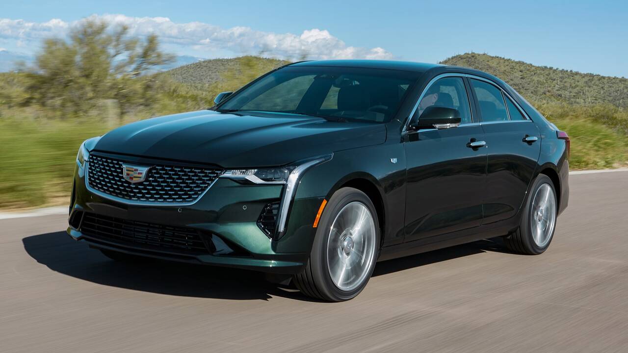 2025 Cadillac CT4 driving front view